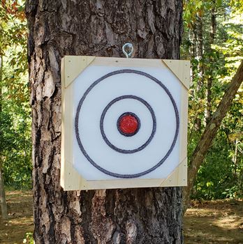 KNIFE THROWING TARGET - Double Sided - POLYETHYLENE - 11 3/4" x 11 3/4" x 2" Only $47.99 - #950